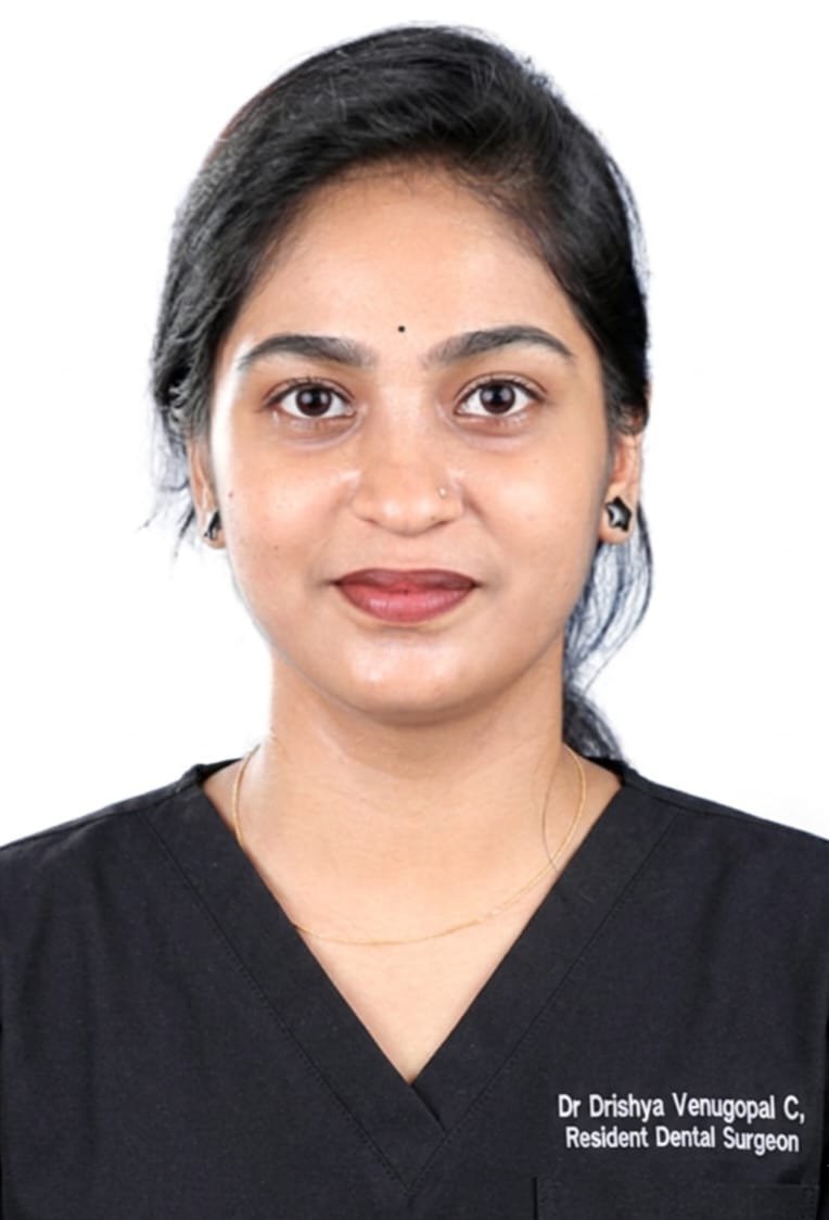 Dr. Drishya Venugopal C., Resident Dental Surgeon at Tooth Petals Dental Care Centre, Kozhikode